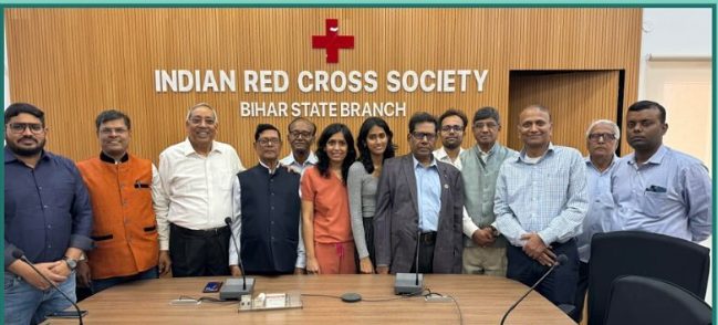 Partner organizations meeting at Indian Red Cross Society, Bihar State Branch